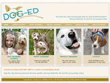 Tablet Screenshot of dog-ed.net